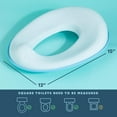 thumbnail image 4 of Todays Kids Toddler Potty Training Seat - Toddler Toilet Seat Attachment for Boys & Girls w/Splash Guard, Non-Slip Grip for Secure Fit, Fits Standard Round & Oval Toilets, Storage Hook Included, Blue, 4 of 7