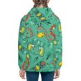 thumbnail image 4 of Kll Unisex Kids Boys Girls Hooded Pocket Pullover Hoodies-Funny Animals In Jungle, 4 of 9