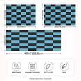 thumbnail image 4 of Black Blue Checked Pattern Queen Size Satin Pillowcase 30''x20'' Double-Sided Print Soft Wrinkle Resistant, 4 of 9