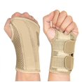 thumbnail image 1 of Muñequera transpirable con estabilizador de férula de metal para hombres y mujeres Pulsera ajustable para artritis, tendinitis y esguinces, 1 of 5