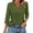 Green, variant on Women's 3/4 Sleeve V-Neck Blouse - 2025 Business Casual Work Shirt (Solid Color | Relaxed Fit | Office-to-Weekend Top) (Bronze | XL)