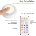 thumbnail image 2 of 18W Iluminación Debajo Del Gabinete Foco De Cocina Lámpara LED Inalámbrica Para Armario Con Control Remoto, Impermeable IP44, Paquete De 6 [Clase de eficiencia energética A+], 2 of 5