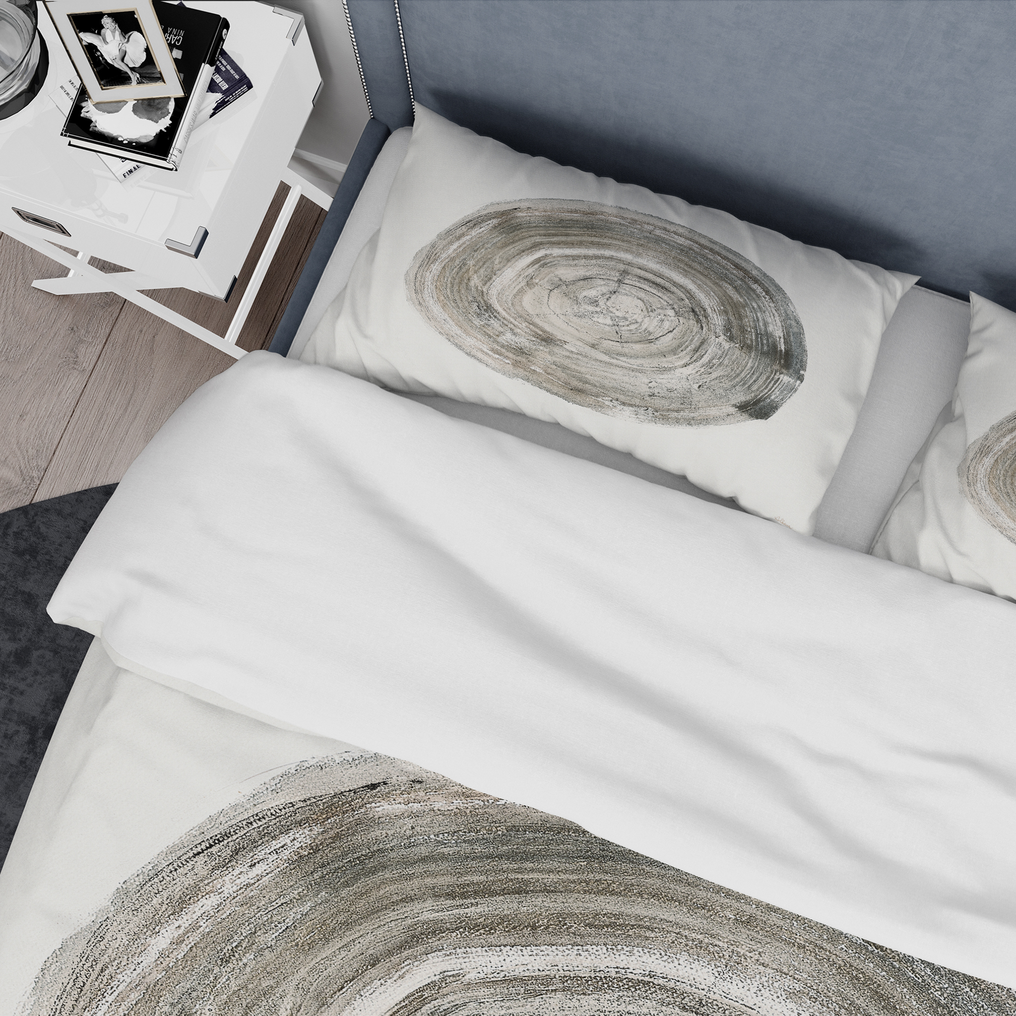 Designart 'Circle natural elements IV' Geometric Duvet Cover Set