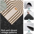 thumbnail image 3 of Brown Boho Geometric and Plant Pattern Kitchen Rugs Sets Of 3,Kitchen Runner Rugs Non Skid Washable,Decorative Kitchen Floor Mats for Kitchen,Sink,Laundry,17"x30"+ 17"x47" + 17"x59", 3 of 6