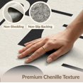 thumbnail image 6 of ODIKA 8'x10' Washable Area Rug Non-Slip Chair-Friendly Mat Black White Geometric Abstract Art Design Elegant Contrasts in Modern Minimalist for Dining Room, Large Office, Lounge, 6 of 7