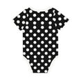 thumbnail image 5 of Balery Black and White Polka Dot Pattern Baby Climbing Clothes Infant Bodysuit Cute Infant Bodysuit Baby Romper-9M, 5 of 7