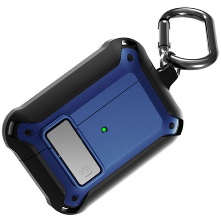 Secure-Click Series for Apple Airpods Pro Case  Nakedcellphone Rugged Hybrid Protective Cover with Carabiner Keychain Clip and Lock Closure for Airpods Pro Console (2019) - Navy Blue price history on PriceWatchPro
