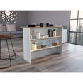 thumbnail image 2 of Barra de Cocina Diamante, Blanco y Castaño, 2 of 8