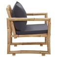 thumbnail image 5 of vidaXL Patio Chairs 2 Pcs Outdoor Patio Dining Chair with Cushions Bamboo, 5 of 8