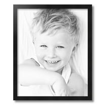 ArtToFrames 17x21" Black Picture Frame, Black Wood Poster Frame, with Regular Acrylic and 2 (FBPL-5139)
