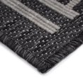 thumbnail image 2 of 7'6"x 9'6" Elora Grid Lines, Grey Indoor Outdoor Rug, 2 of 4