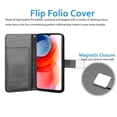 thumbnail image 4 of Motorola Moto G Play 2021 Wallet Case, Moto G Play 6.5" PU Leather Case, Tekcoo ID Cash Credit Card Slots Holder Purse Carrying Folio Flip Cover Hard Case Kickstand & Hand Strap - Black, 4 of 7