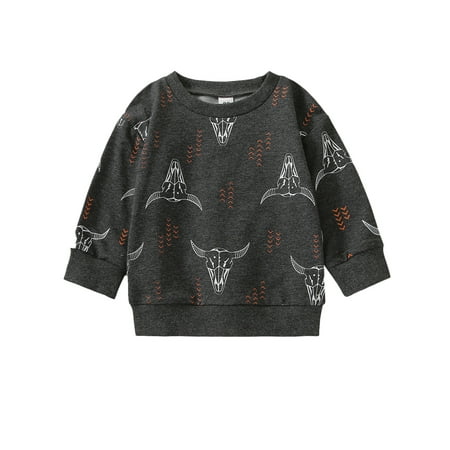 

Ma&Baby Toddler Baby Boy Girls Christmas Sweatshirt Long Sleeve Crewneck Pullover Tops Xmas Clothes