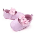 thumbnail image 3 of nvzhuang Baby Girls Moccasinss Shoes Flower Decor PU Leather Flats Shoes Non-Slip Summer Shoes, 3 of 6