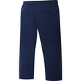 thumbnail image 1 of Boys EcoSmart Open Leg Fleece Sweatpants with Pocket  Sizes XS-XXL,navy,L, 1 of 6