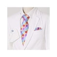 thumbnail image 6 of INSPIRE CHIC Men's Polka Dots Necktie, Tie Clip, Cuff Links, Pocket Square Set Business Wedding Colorful, 6 of 6