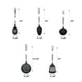 thumbnail image 4 of Mainstays Stainless Steel and Nylon Kitchen and Cooking Utensil Set, Spoon, Spatula, Ladle, Pasta Spoon and Skimmer Assorted Colors, 4 of 13