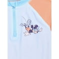 thumbnail image 2 of Character Toddler Boy Zip Rash Guard and Swim Shorts Set, 2-Piece, Sizes 12M-5T, 2 of 3