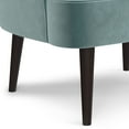 thumbnail image 6 of Harrah 33 inch Wide Contemporary Accent Chair in Seafoam Blue Velvet fabric, 6 of 14