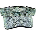 thumbnail image 4 of CoCopeaunt Bling Sun Visor Hat for Women Empty Top Sun Hat Girls Shiny Sun Hat Baseball Cap Rhinestone Cap Wide Brim for Tennis Golf, 4 of 7