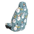thumbnail image 2 of Wukai Snowflake Scarf Snowman Full Set Car Seat Covers with Soft Padding Universal Auto Front Seats Protector and Cushion Mat, 2 of 5