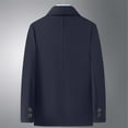 thumbnail image 6 of IYTR Men's Blazer Jacket Long Sleeve Button Up Solid Color Workwear Coat Office Business Blazer Outerwear Navy XXXXXXL, 6 of 6