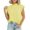 0630S*Yellow, variant on Womens Turtleneck T Shirts Trendy Short Sleeve Tops Summer Solid Going out Tees Shirts 0630S*Yellow M