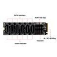 thumbnail image 2 of M2 M-EKY PCIE3.0 a SATA6G Tarjeta de expansión PCIE Riser para soporte de disco duro SATA, 2 of 8