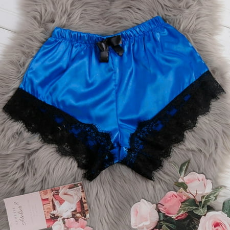 

Simplmasygenix Women s Short Pants ClearanceWomen Satin Sexy Stain Pajamas Bowknot Shorts Pyjamas