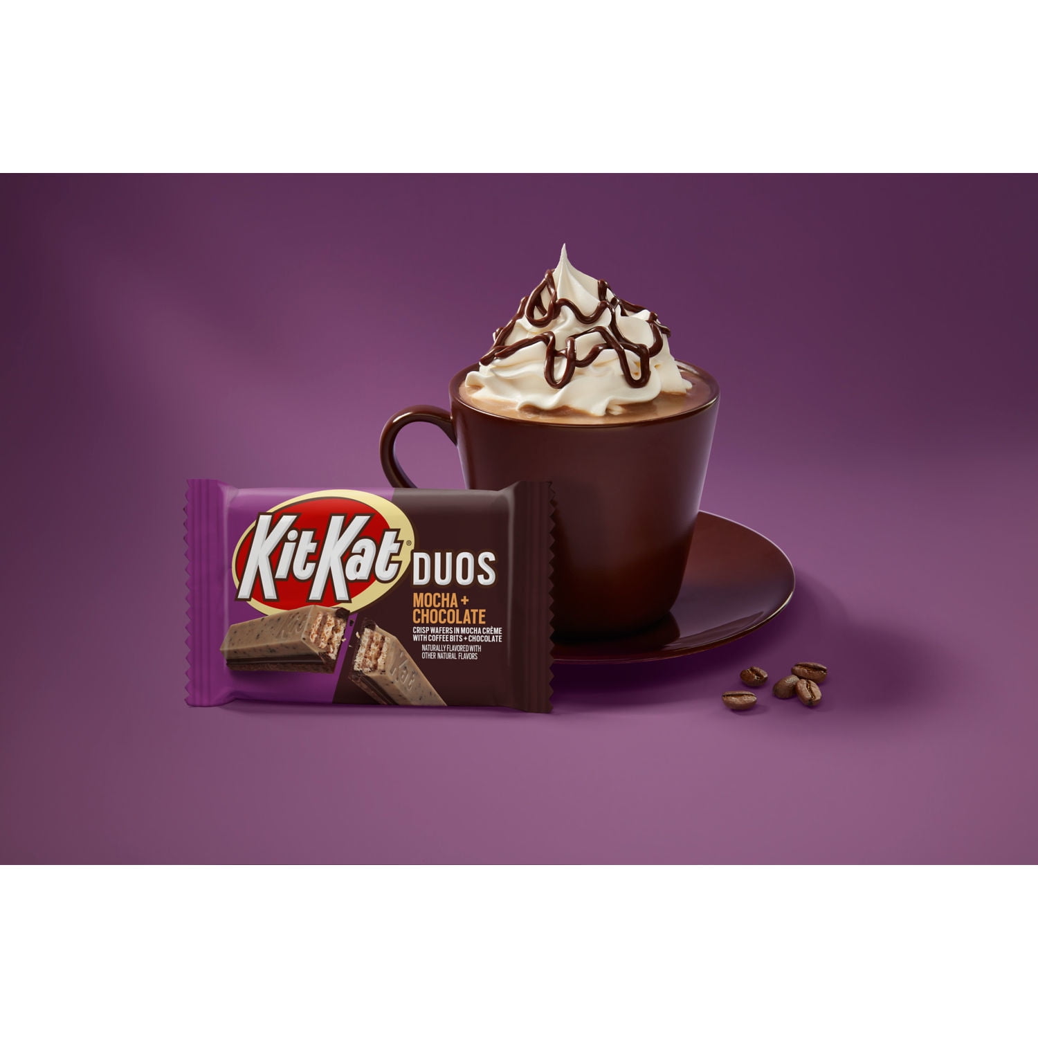 Kit Kat® Duos Mocha Creme and Chocolate Wafer Candy, Bars 1.5 oz, 24 Count
