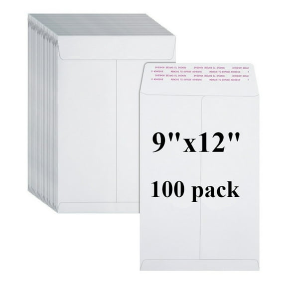 HOHAHO  Catalog Mailing Envelopes 9x12 White,Peal & Stick,for Invitation Greeting Cards  Document Picture