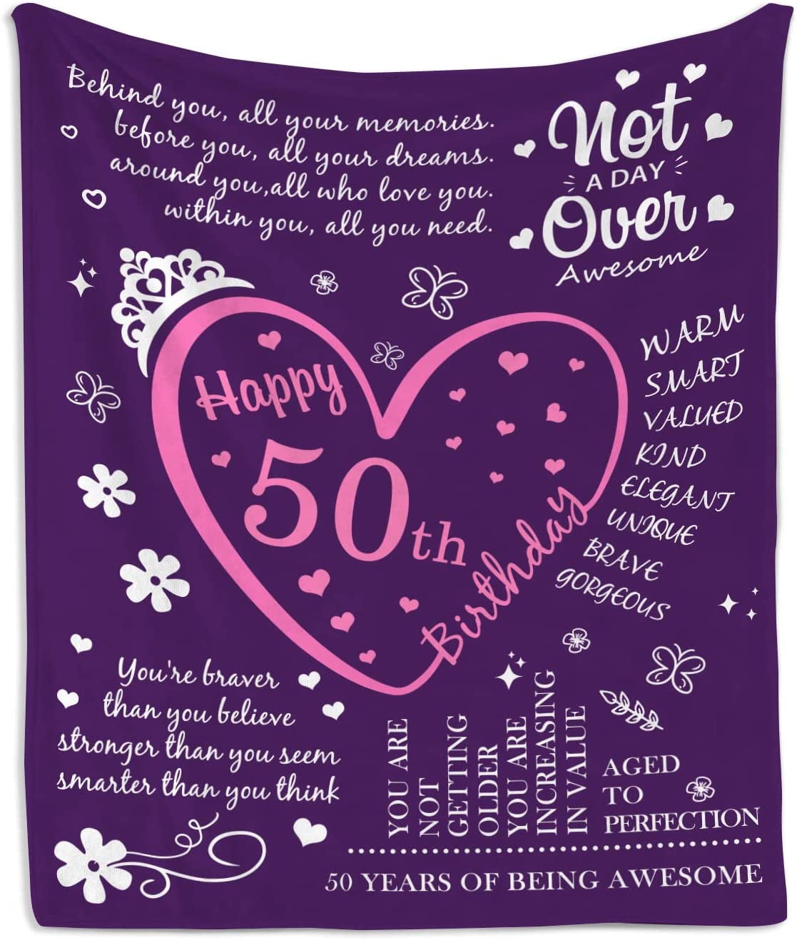 50th Birthday Gifts For Women Blanket 50th Birthday - Temu
