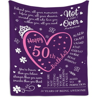 Best 50th Birthday Gifts for Women - Happy 50th Birthday Decorations Women  - 50th Birthday Gift Ideas for 50 Year Old Woman - 50 Year Old Gifts 