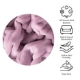 thumbnail image 2 of Kelnaro Soft Flannel Throw Blanket for Couch Sofa Bed, 60x80 Inches, Light Purple, 2 of 6