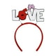 thumbnail image 4 of Lindo Día de San Valentín Diadema Decoraciones Vestir Hairbands Headwear Hair Hoop Suministros para fiesta Masquerade Adultos Mujeres Regalo , Cartas de amor Hugo aro de san valentin, 4 of 9