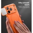 thumbnail image 6 of SURITCH for iPhone 17 Pro Max Case with Camera Control Cover, Camera Cover and Adjustable Kickstand, Compatible with MagSafe, Shockproof Bumper Protective Cases, Orange, 6 of 11