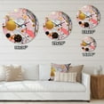 thumbnail image 5 of Designart "Geometric in Pink and Grey II" Modern Oversized Wall Clock, 5 of 5