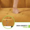 thumbnail image 6 of Magshion Upholstered Accent Chair, Modern Cotton-linen Single Sofa Armchair, for Living Room Office, Yellow, 6 of 9
