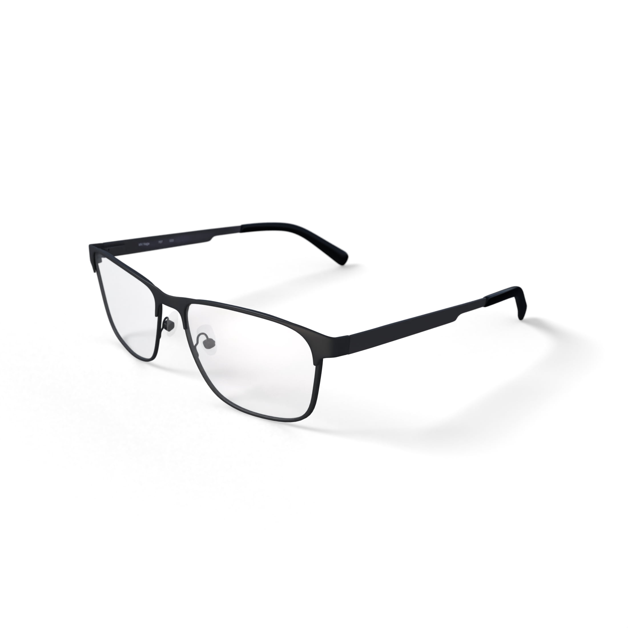 Walmart Men's NAJJA Rectangular Prescription Eyeglasses with Case