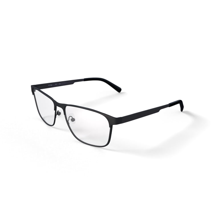 Walmart Men's NAJJA Rectangular Prescription Eyeglasses with Case