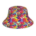 thumbnail image 3 of Daiia Colorful Bananas Pattern Bucket Hat - Trendy Cotton Sun Hat for Beach, Golf, Fishing - Fun Outdoor Vacation Boonie for Men and Women, 3 of 9