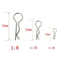 thumbnail image 2 of Labymos 100PCS 1:16 Universal Car Shell Clip Pin Buckles 02053 86090 85734 R Clips Replacement, 2 of 8