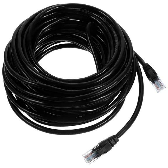 Raindrops High-Speed Ethernet Cable Internet Cable Black 1Set