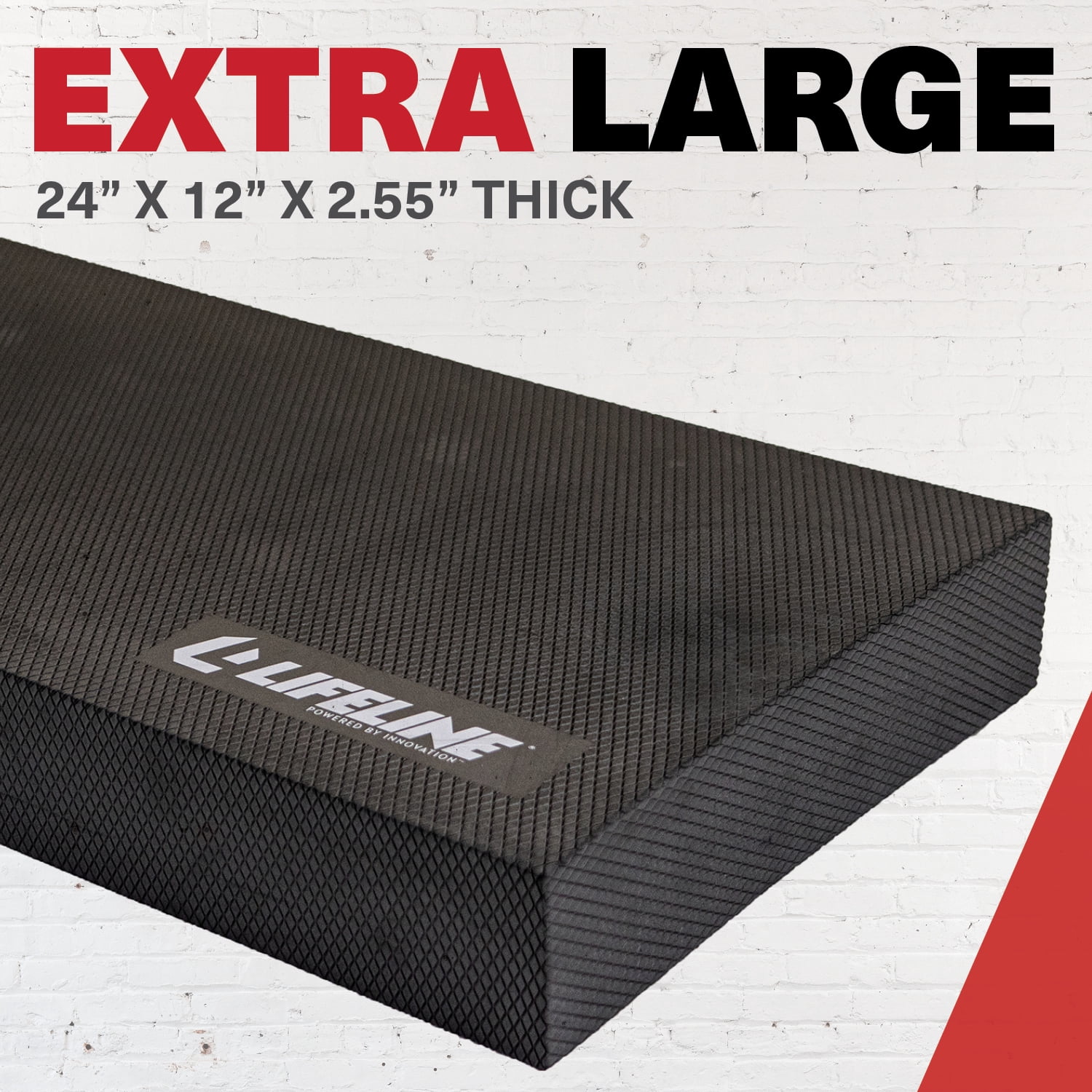 Lifeline Fitness Balance Board - Exercise Equipment for Home Gym - Workout Mat, Kneeling Mat