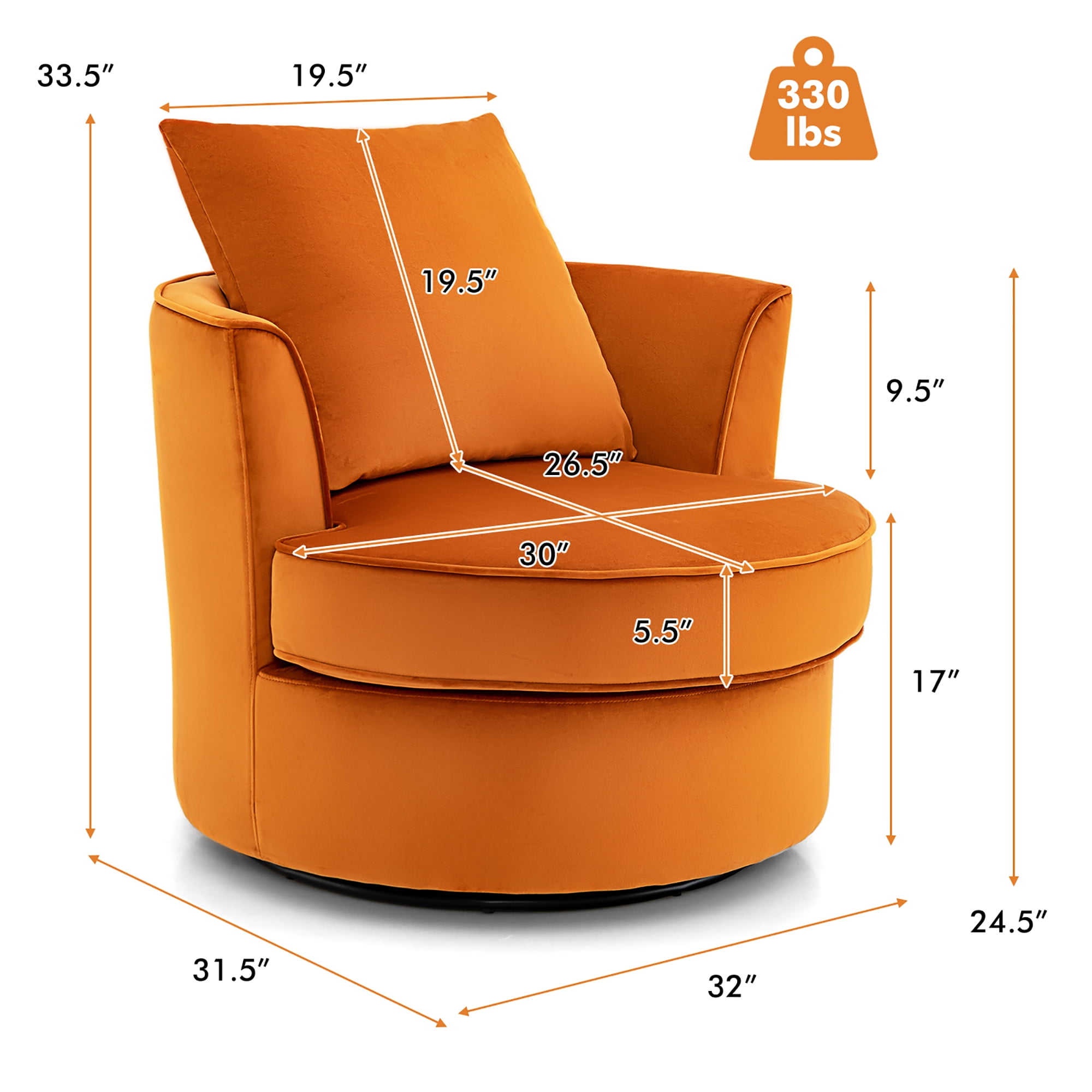 Walmart barrel chairs hotsell