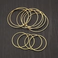 thumbnail image 6 of GKNET 20X Silver Plated Gold Circle Round Hoop Earrings Link O Ring Charms Connectors-12mm, 6 of 7