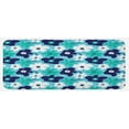thumbnail image 1 of Aqua Kitchen Mat, Spring Flowers on Blue Backdrop Style Nature Inspired Simplistic Blooms, Plush Decorative Kitchen Mat with Non Slip Backing, 47" X 19", Multicolor, by Ambesonne, 1 of 1