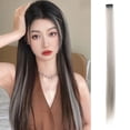 thumbnail image 2 of Extensions de Cheveux Colorées à Clipser, Pièces de Cheveux Lisses à Dégradé Vibrant pour Femmes, Extensions de Cheveux Synthétiques Résistantes à la Chaleur pour Fête et Usage Quotidien, 2 of 7