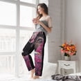 thumbnail image 5 of Salouo Flower Bald Eagle Print Women's Pajama Pants Casual Loose Sweatpants PJs Flowy Pants Drawstring Palazzo for Women Wide Leg Pants Lounge Pajama -Small, 5 of 8