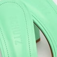 thumbnail image 6 of Schutz Posseni Deep Mint Slip On Squared Open Toe Stiletto High Heel Sandals (Deep Mint, 11), 6 of 6